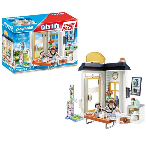 PLAYMOBIL CITY LIFE STARTER PACK 70818 LEKARZ PEDIATRA Zabawki Nino