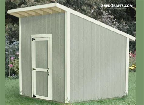 Lean To Shed Plans Blueprints With Materials List