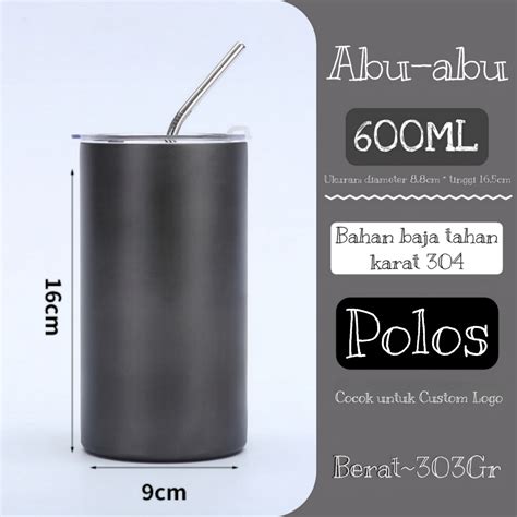 jual mug kopi stainless steel sedotan ml ml termos kopi