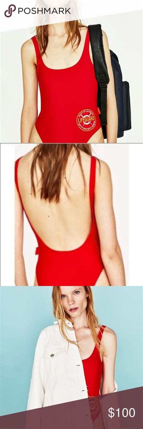 Nwt Zara Baywatch Swimsuit Size S Nwt Zara Baywatch Swimsuit Still Have Protective Shield And