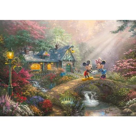 Schmidt Spiele Puzzle Thomas Kinkade Puzzle Disney Mickey Minnie