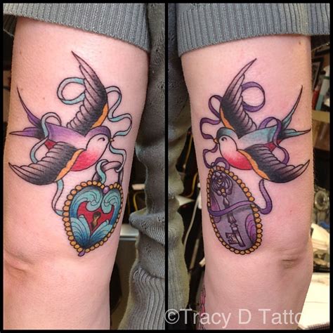 Tattoos Tracy Stewart Demetriou Skull Swallows Tattoos Tracy