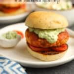 Grilled Salmon Burger Recipe With Avocado Crema SueBee Homemaker