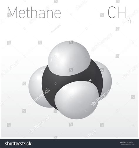 Methane Ch4 Structural Chemical Formula Molecule Stock Vector Royalty Free 1693681075