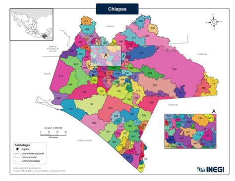 Mapas De Chiapas M Xico A Color Blanco Y Negro Y Para Imprimir