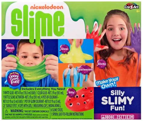 Nickelodeon Slime Silly Slimy Fun Kit Cra-Z-Art - ToyWiz