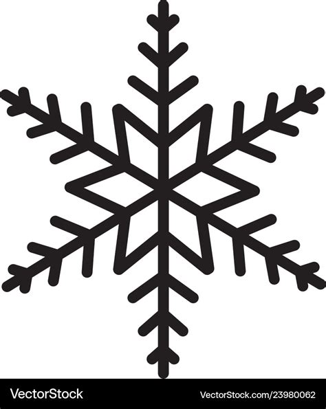 Winter snowflake cartoon Royalty Free Vector Image