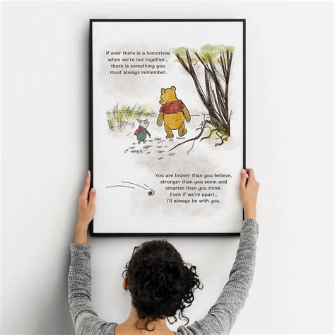 If Ever There Is A Tomorrow Classic Winnie The Pooh Quotes Etsy