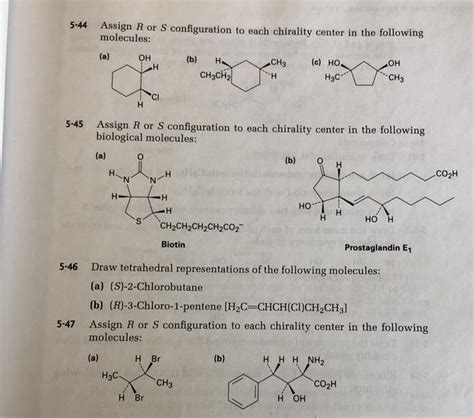 Solved Assign R Or S Configuration To Each Chirality Chegg