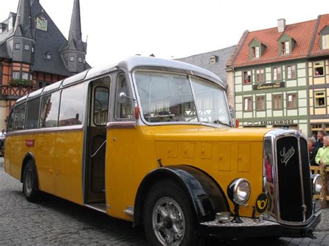 Festumzug Des Harzfest In Wernigerode Saurer Alpenbus Bus Bussen Autos