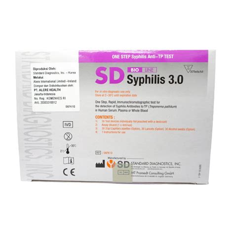 Jual Tes Sifilis Sd Bioline Abbott Syphilis 3 0 Test Rapid 30 Test