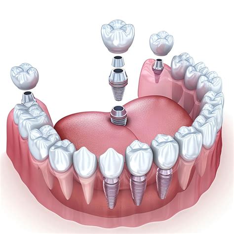 Premium Photo Close Up Of A Dental Tooth Implant Or Healthy Human