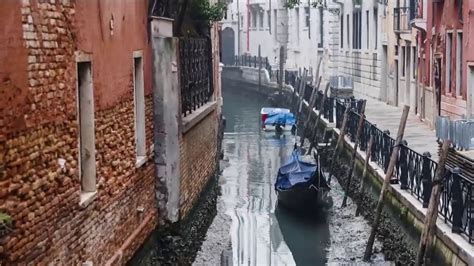 VIDEO Venise les canaux à sec après une marée basse exceptionnelle