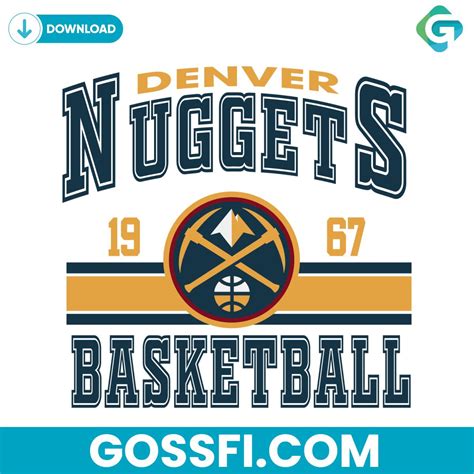 Vintage Denver Nuggets Basketball Team Nba Svg