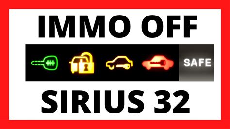 HOW To Remove IMMOBILIZER From Car IMMO OFF Sirius32 With Emulator