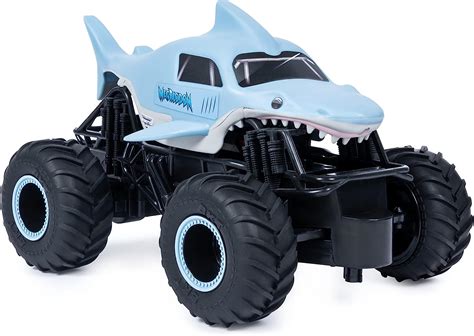 Monster Jam Camión monstruo con control remoto oficial Megalodon escala