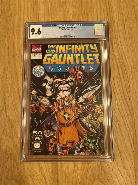 Infinity Gauntlet 1 CGC 9 6 NM Avengers Infinity War End Game WP