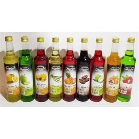 Jual Marjan Boudoin Syrup Cocopandan Vanila Moka Melon Sirup Ml