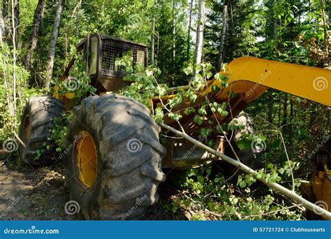 Grapple Skidder On Logging Site Stock Photo Image Of Sale Harvest