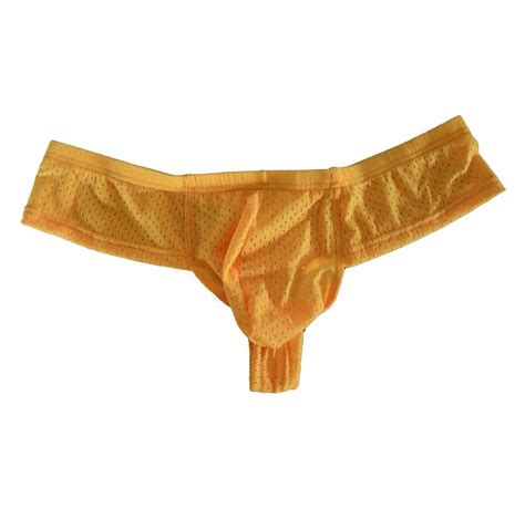 Men Thong Boxer Briefs Breath Holes Bikini Underwear Stretchy Jockstrap Trunks Ebay