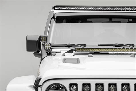 Jeep Jl Gladiator Front Roof Led Kit With 1 50 Inch Led Straight