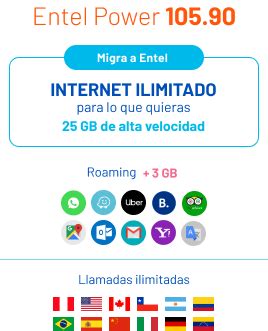 Planes Y Paquetes Postpago Entel Per