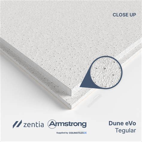 Zentia Ceiling Tiles Dune EVo Tegular BP5462M 600 X 600mm