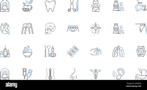 Well Being Appraisal Line Icons Collection Assessment Evaluation