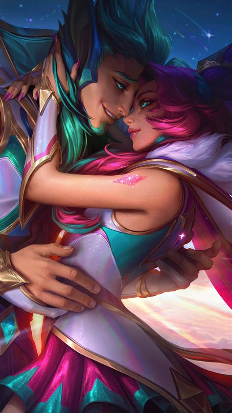 Redeemed Star Guardian Xayah Rakan K K G Wallpaper Pc Desktop