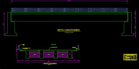 Puente De Viga En Autocad Librer A Cad