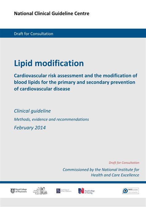 Lipid Modification Cardiovascular Risk Assessment And The Modification