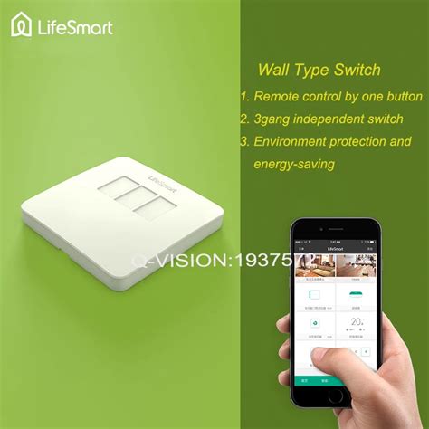 Lifesmart Rf433mhz Remote Double Control Smart In Wall Touch Light