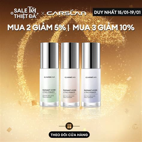 ĐỘC QUYỀN VOUCHER K QUÀ TẶNG Kem Lót Dưỡng Ẩm Rạng Rỡ Carslan Màu Nude Tự Nhiên