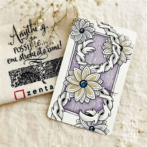 Zentangle Art 禪繞畫 1872 How to draw by Eva Wu 禅绕画 ゼンタングル doodle art Phi