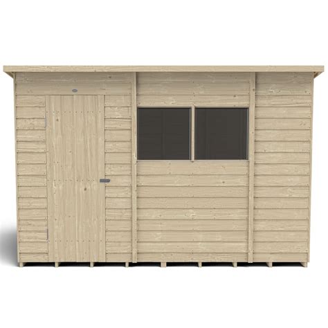 10x6 Overlap Pressure Treated Pent Shed
