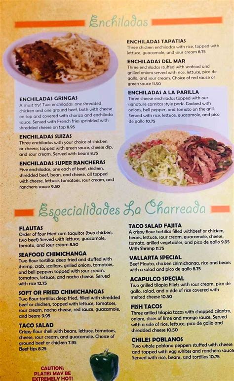 La Charreada Shawnee Menu In Lima Oh Order Delivery And Reviews