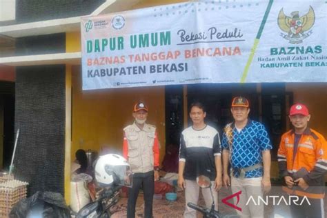 Bantu Korban Banjir Di Bekasi Baznas Dirikan Dapur Umum Antara News