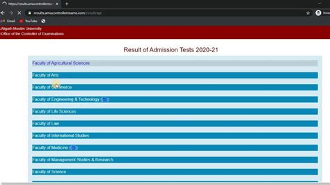 Amu Entrance Exam Result Declared Check Here Youtube