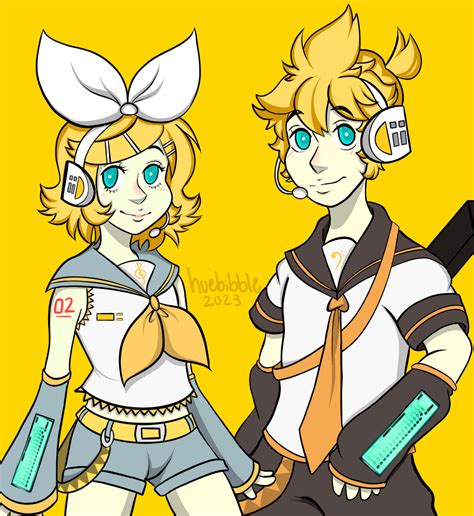 Kagamine Twins Redraw By Huebibble On Deviantart