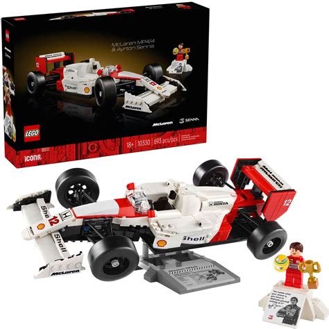 LEGO Icons McLaren MP4 4 Ayrton Senna Model Race Car For Adults 10330