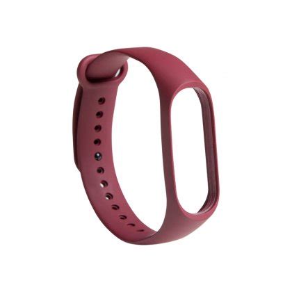 Opaska Xiaomi Mi Smart Band 3 4 Strap Red Bordowy Xiaomi Sport