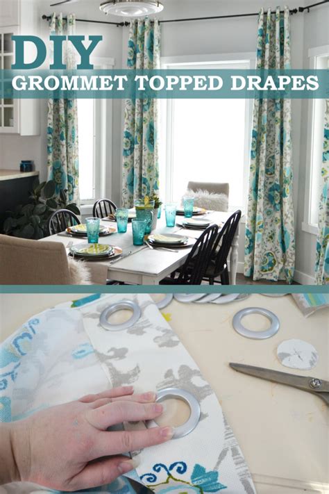 Sew Grommet Topped Drapes | The DIY Mommy