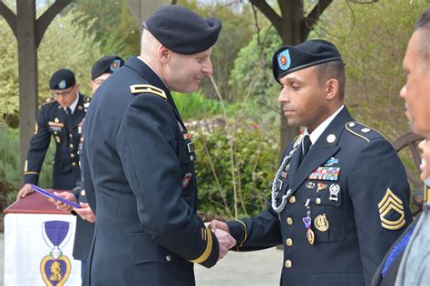 Soldier Receives Purple Heart For Combat Injuries Article The