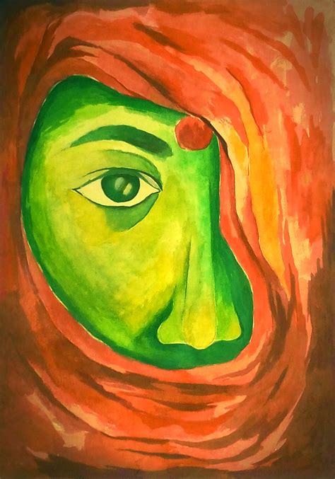 Complementary Color Scheme Painting, Me, Poster Color Painting, 2016 ...