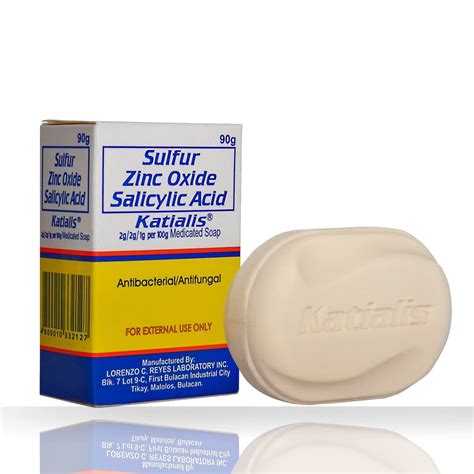 Buy Soap Sulfur Zinc Oxide Salicylic Anti Fungal Anti Bacterial Soap 90