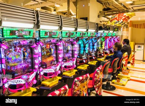 Japan Honshu Tokyo Pachinko Parlour Stock Photo Alamy