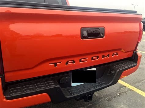 Letras Vinil Puerta Trasera Batea Toyota Tacoma