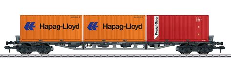 Märklin 58715 Containertragwagen Sgjs 716 DB Ep IV Hapag Lloyd