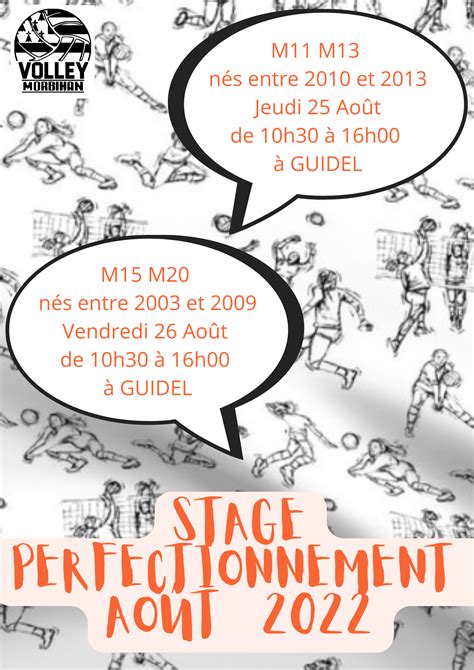 STAGES DE PERFECTIONNEMENT FIN AOUT 2022