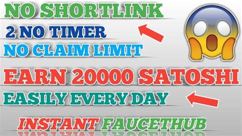 Earn Satoshi Every Day No Shortlink No Claim Limit Bitcoin